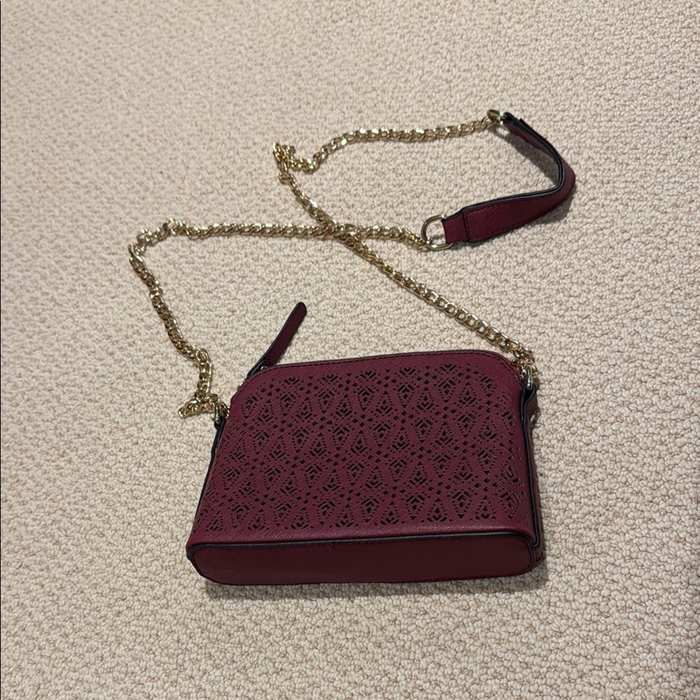 Elegant Burgundy Crossbody Bag